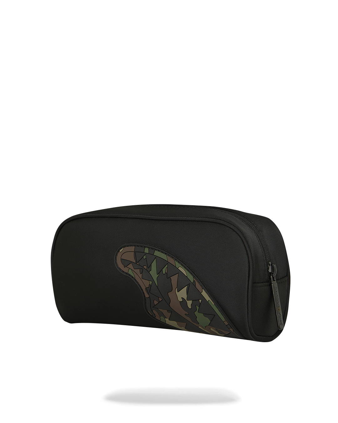 Sprayground - Shark Central Black Nylon Camo Embossed Shark Pouch