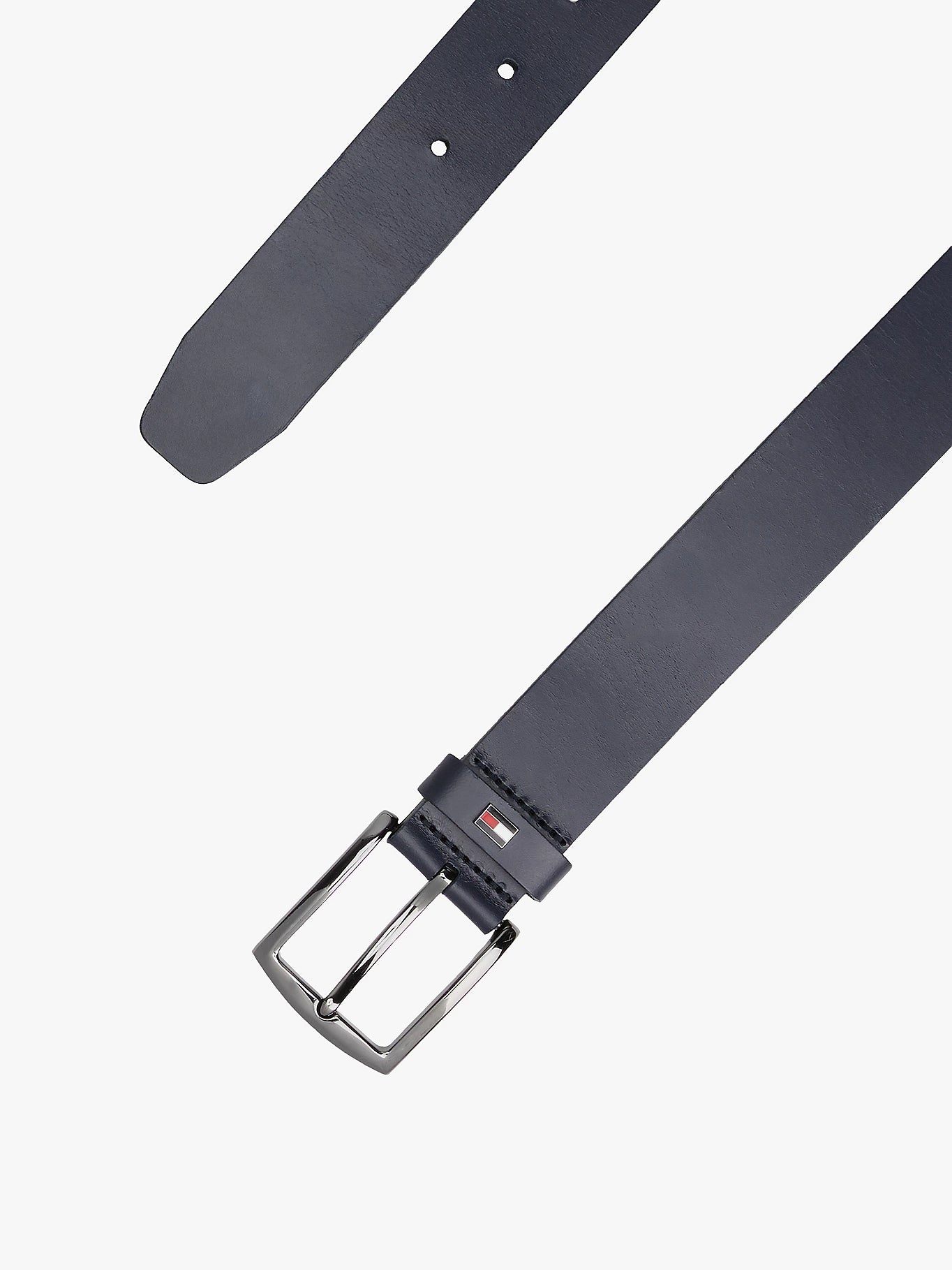 Tommy hilfiger-Cintura Denton in pelle con bandierina