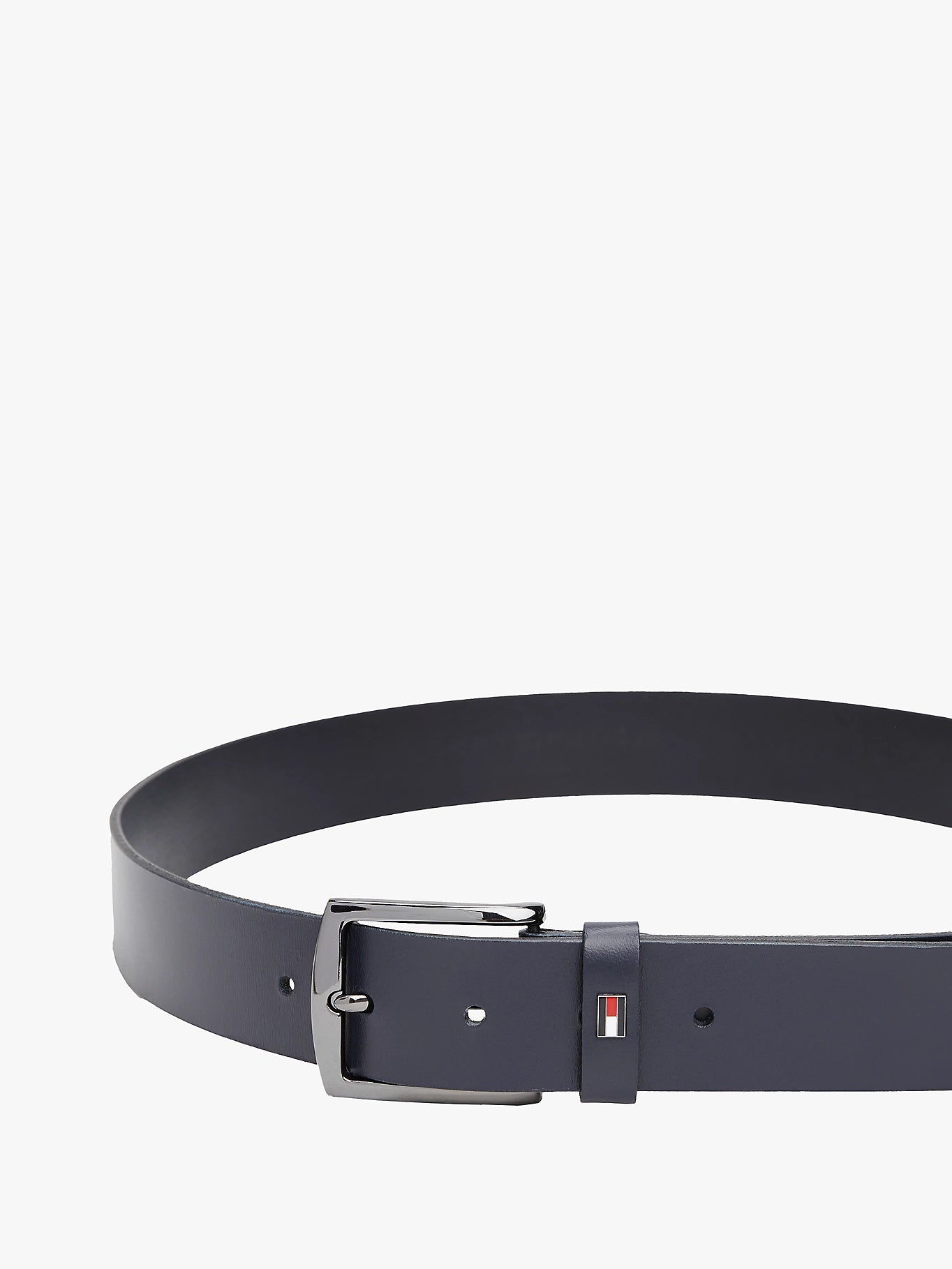 Tommy hilfiger-Cintura Denton in pelle con bandierina