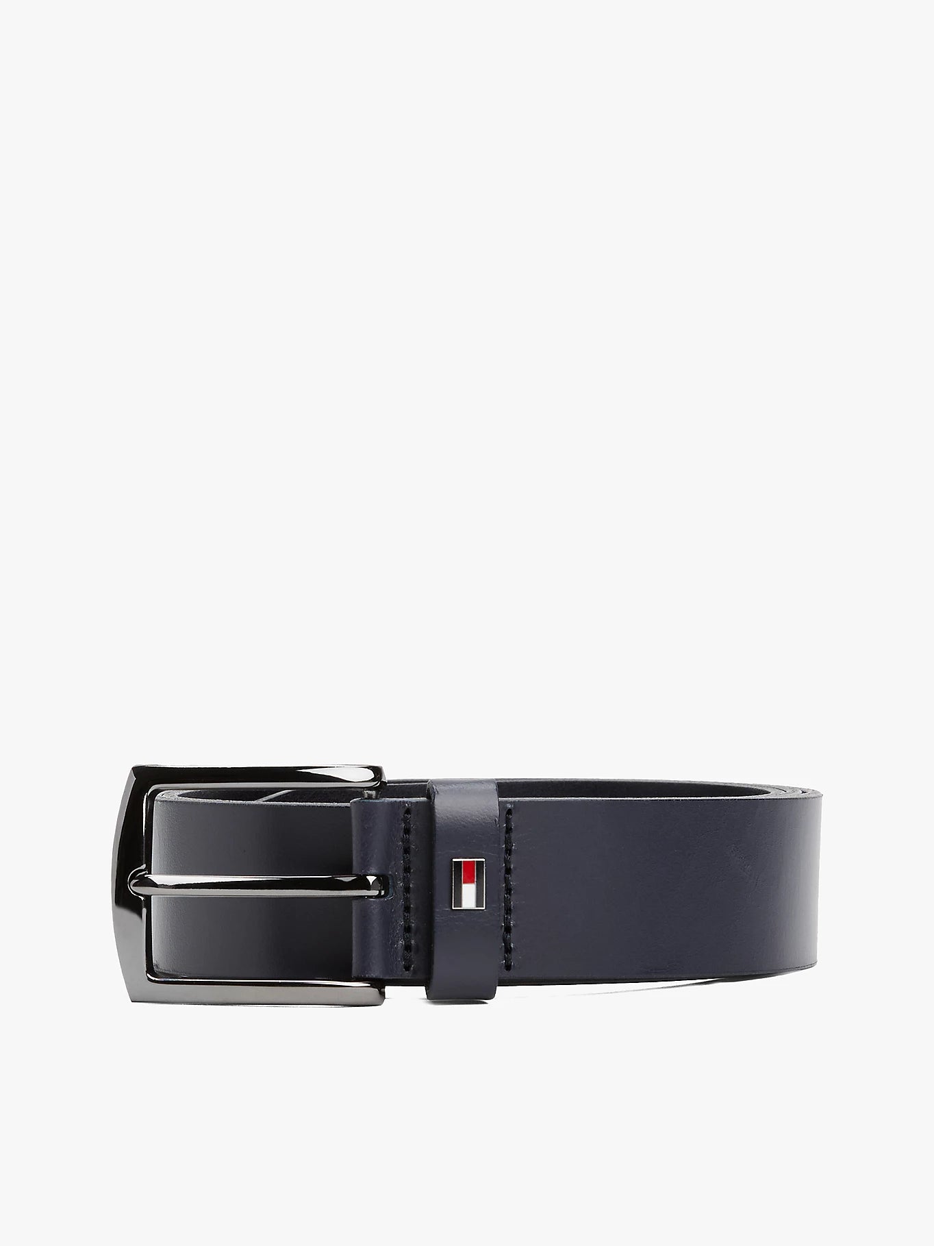 Tommy hilfiger-Cintura Denton in pelle con bandierina