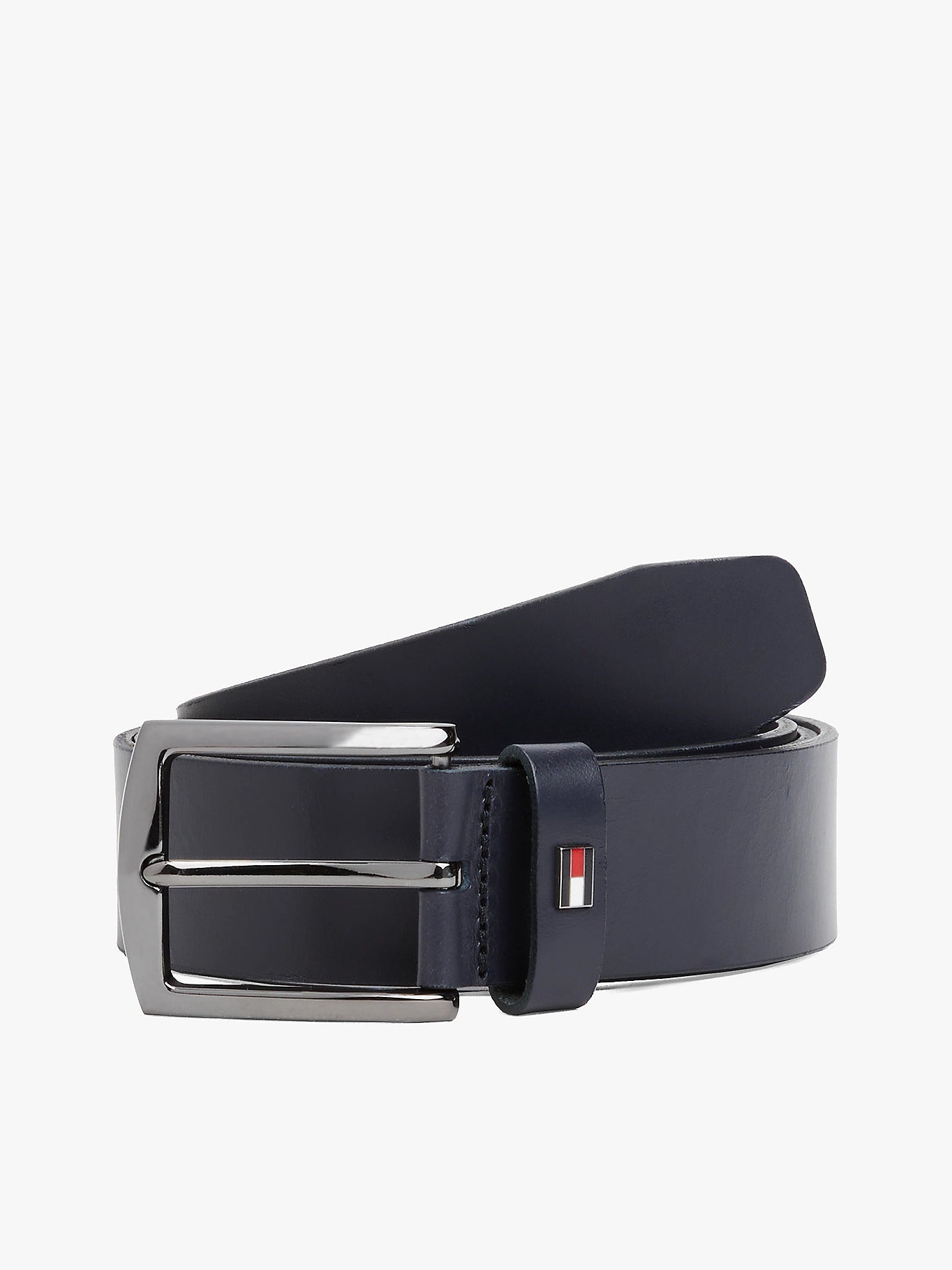 Tommy hilfiger-Cintura Denton in pelle con bandierina
