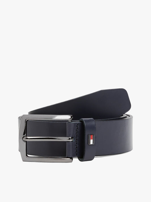 Tommy hilfiger-Cintura Denton in pelle con bandierina
