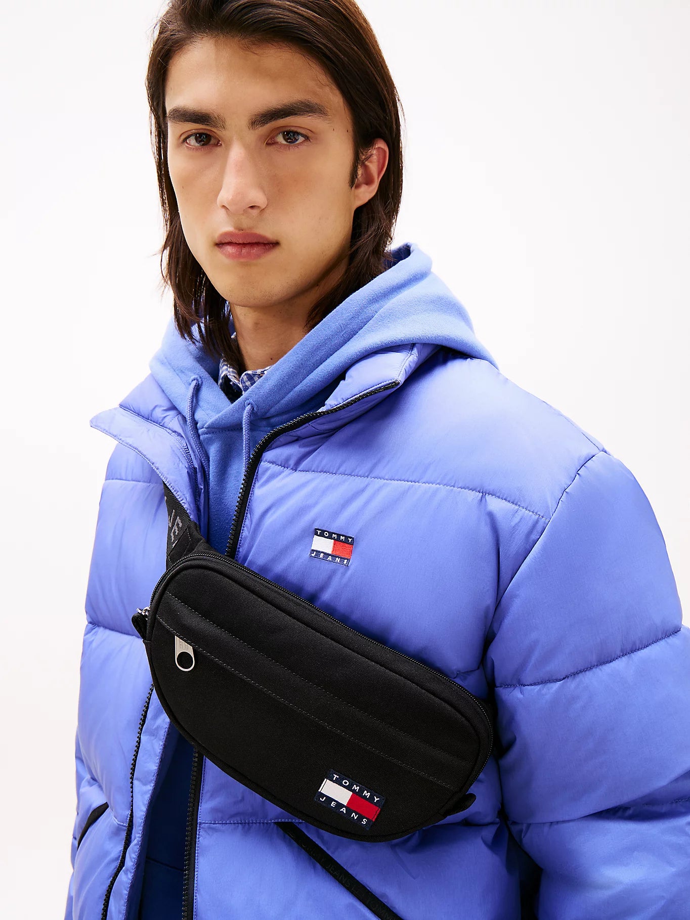 Tommy hilfiger - marsupio essential con logo ripetuto