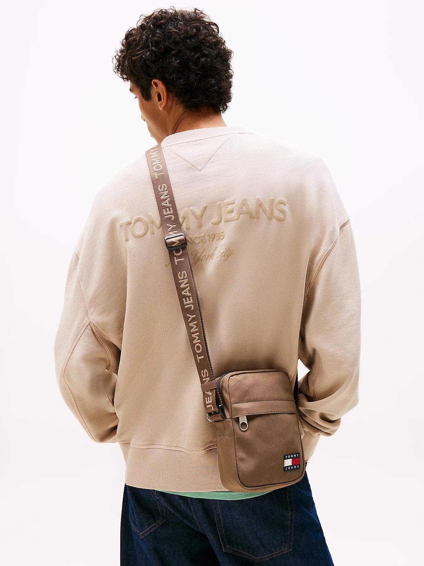 Tommy hilfiger - Borsa reporter Essential con logo ripetuto