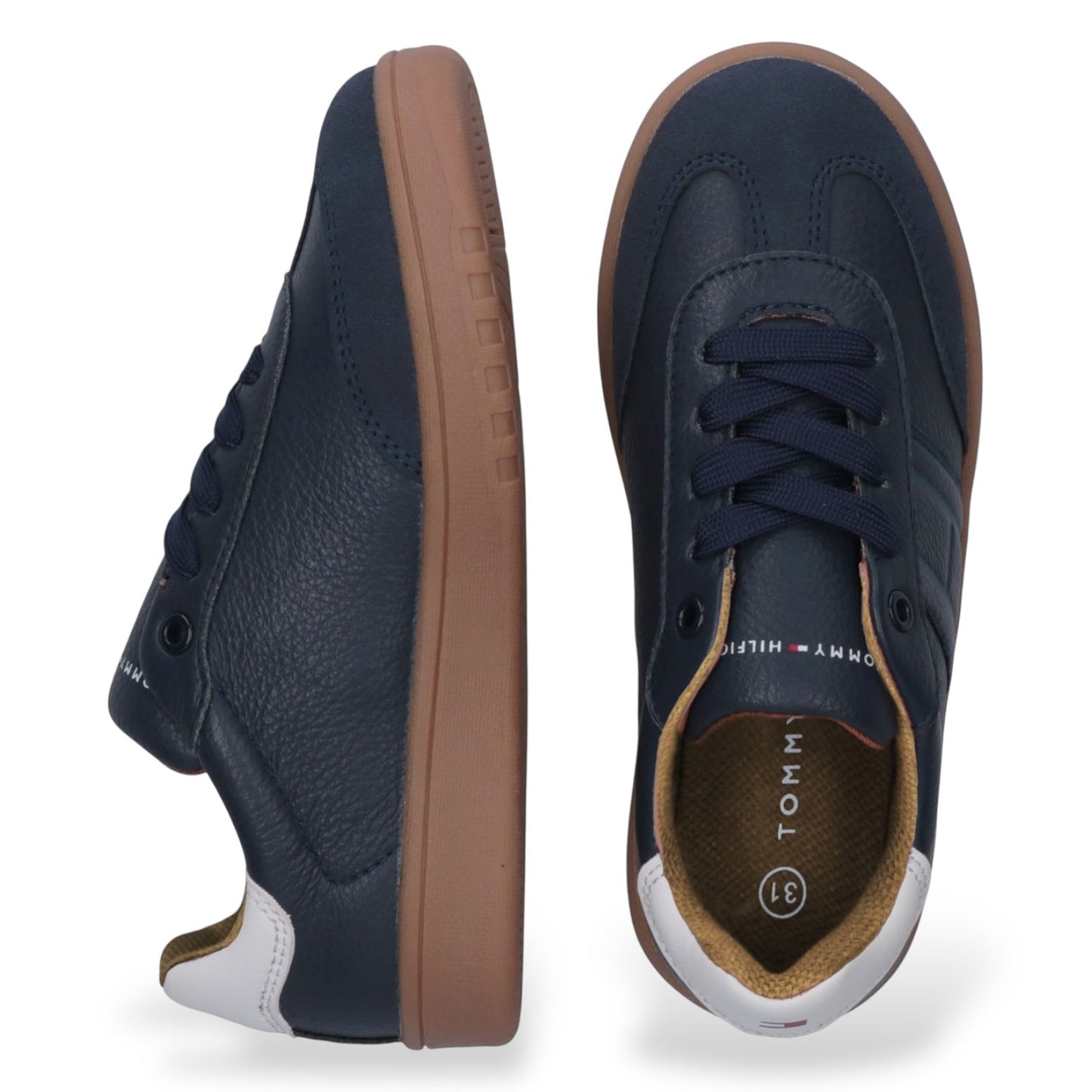 Tommy hilfiger lace up sneaker blue/off white