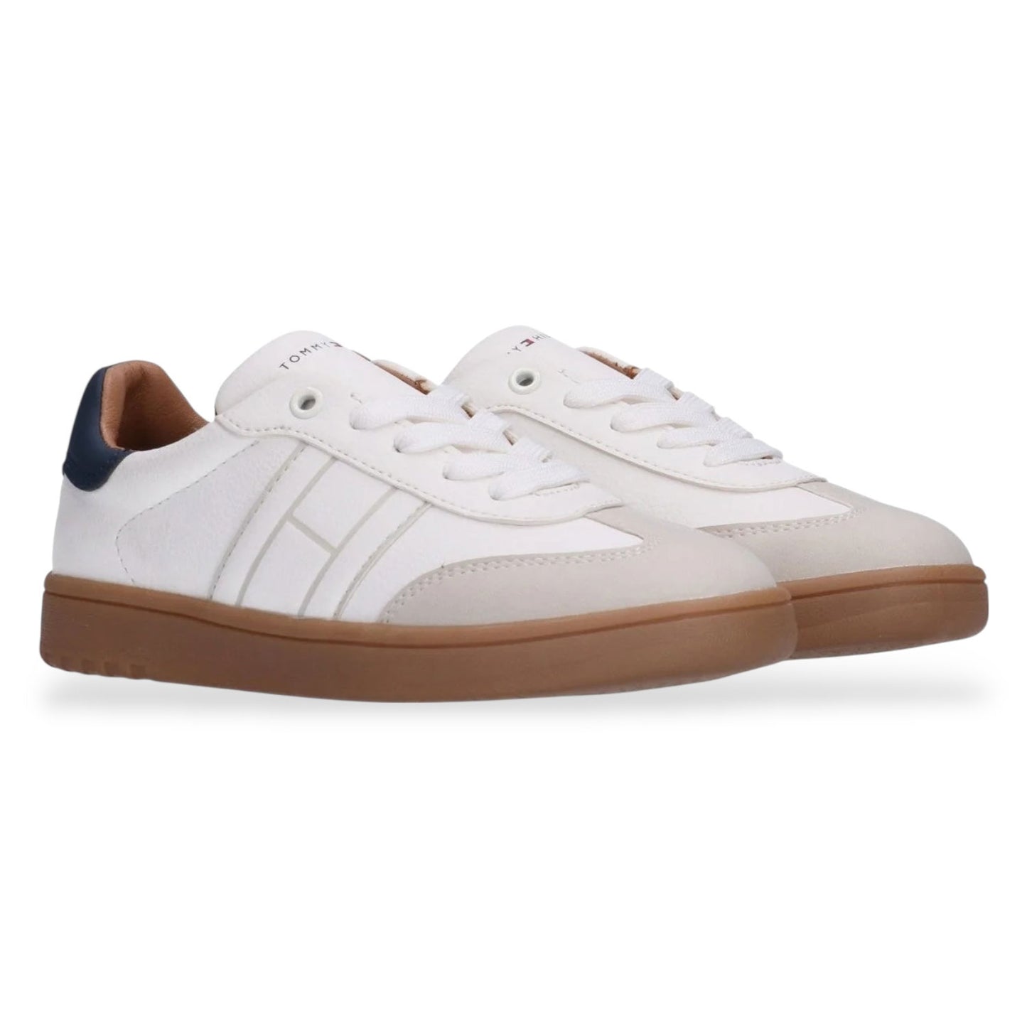 Tommy hilfiger lace up sneaker beige/off white blue