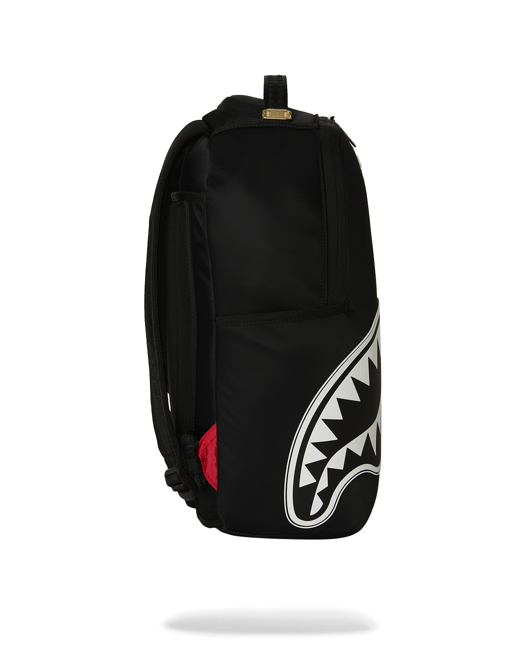Sprayground - Shark Central White Stencil Shark Black Nylon Backpack