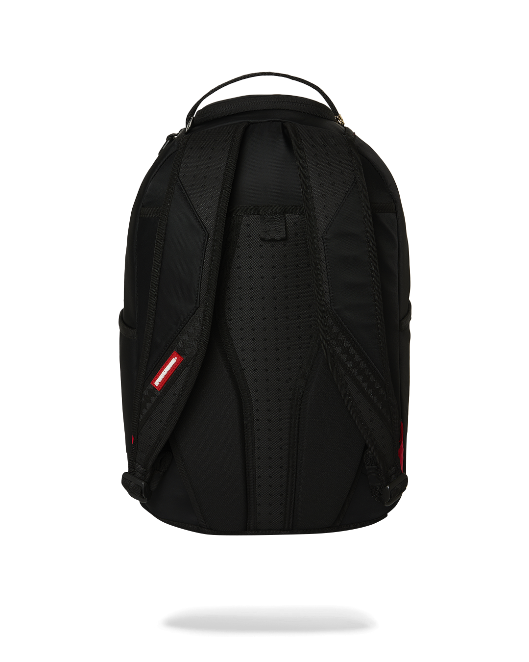 Sprayground - Shark Central White Stencil Shark Black Nylon Backpack