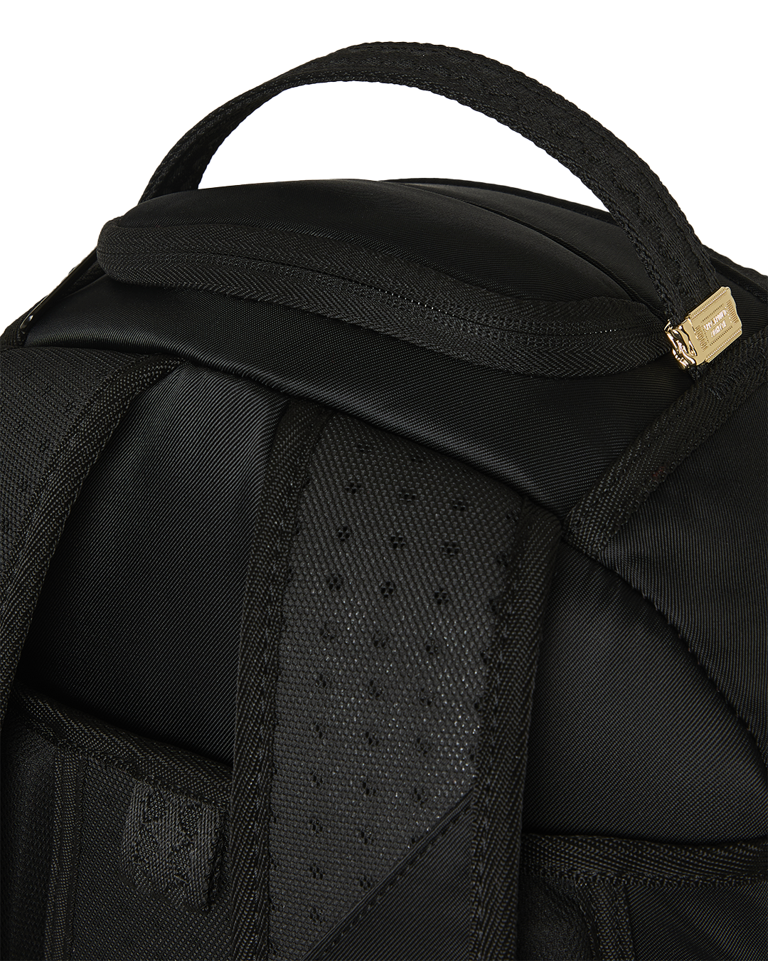 Sprayground - Shark Central White Stencil Shark Black Nylon Backpack