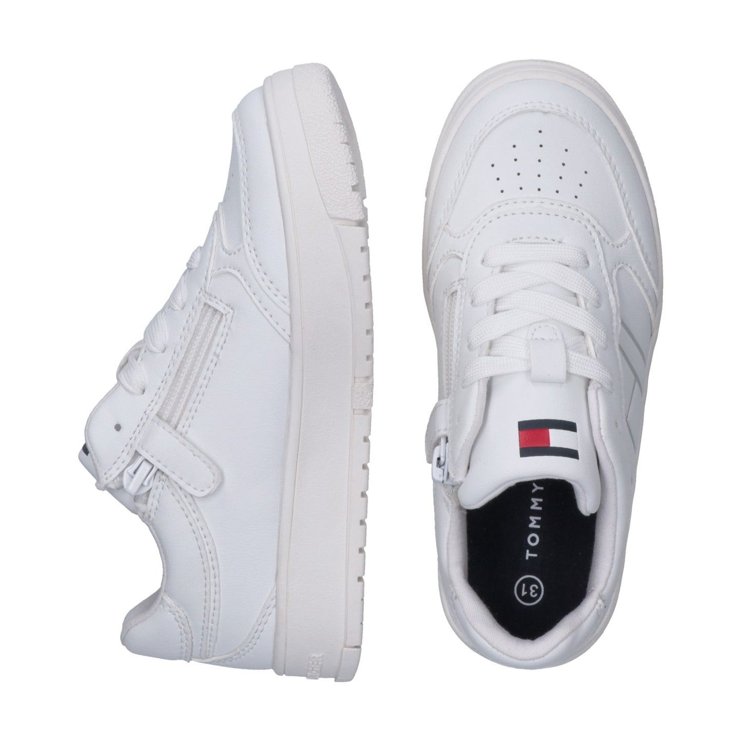 Tommy hilfiger lace up sneaker white