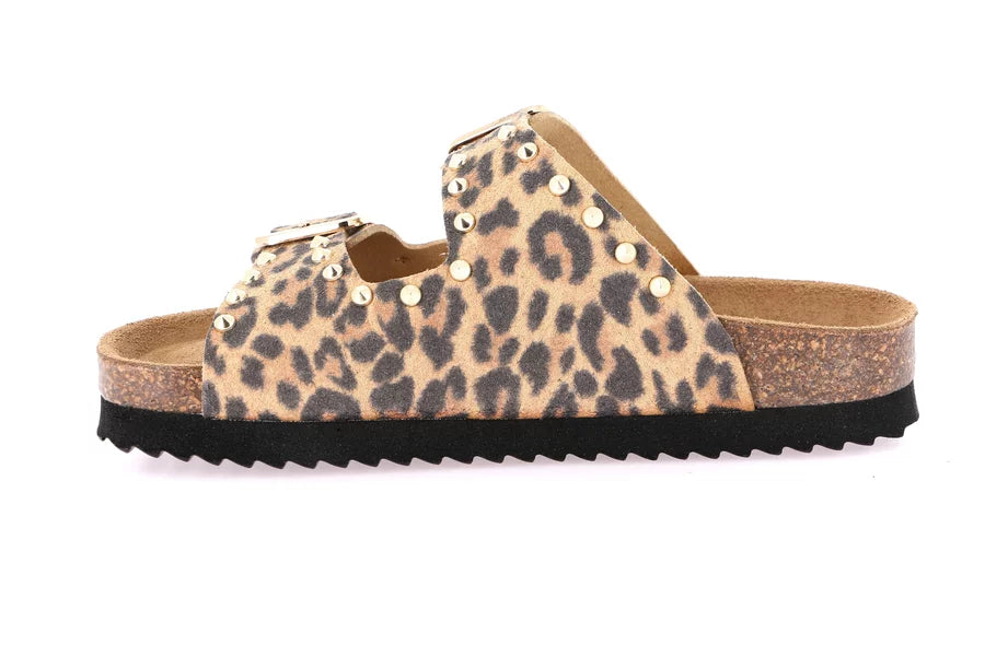 Grünland - Ciabatta animalier con borchie | Lula