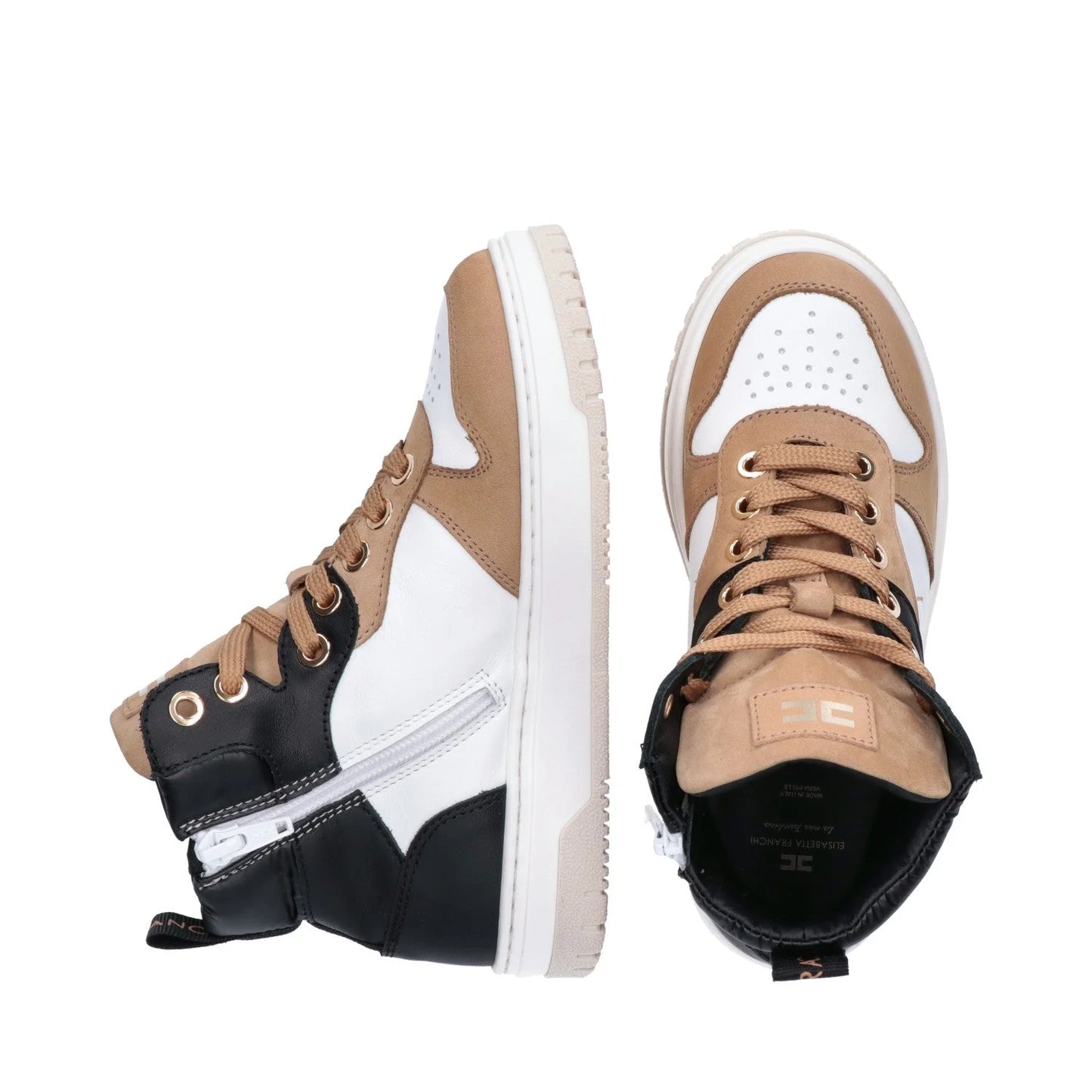 Elisabetta Franchi - High top lace-up sneaker