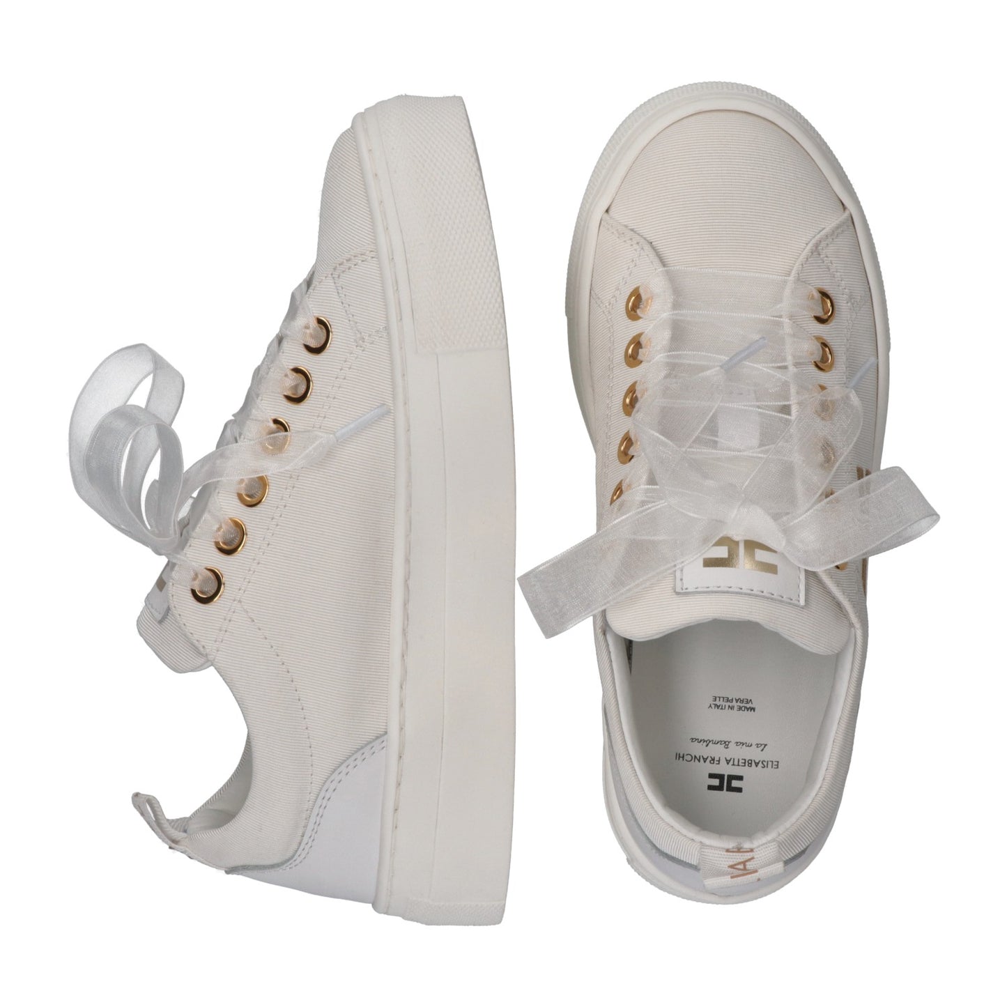 Elisabetta Franchi - Low cut Lace-Up sneaker