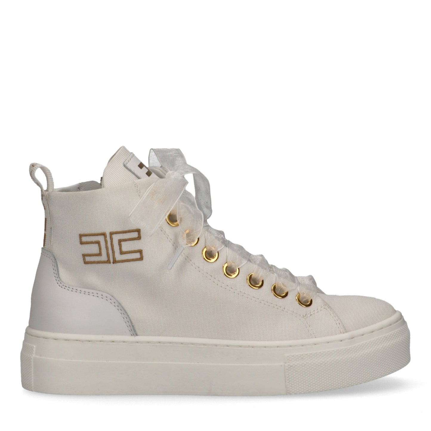 Elisabetta Franchi - High Top Lace-Up Sneaker