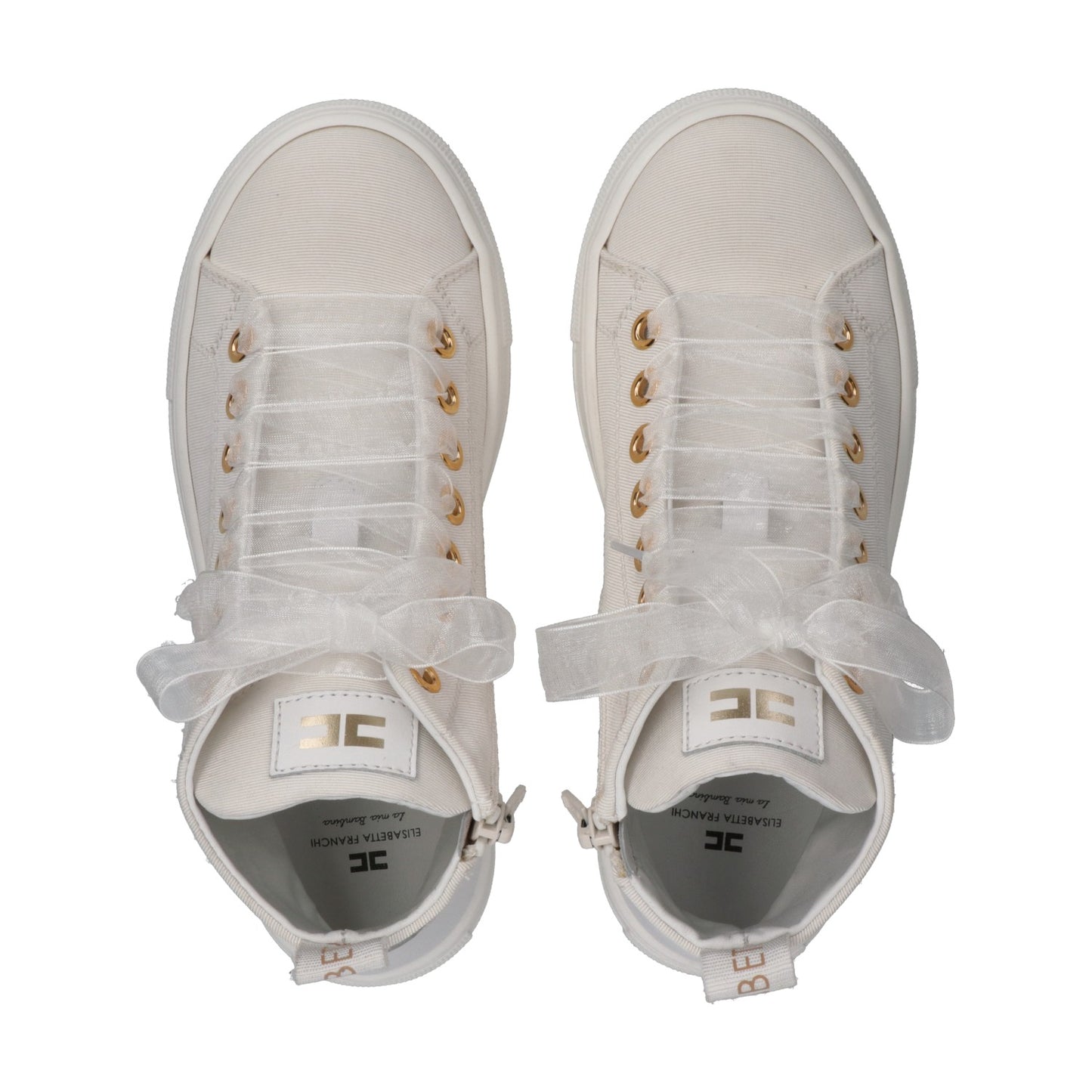 Elisabetta Franchi - High Top Lace-Up Sneaker