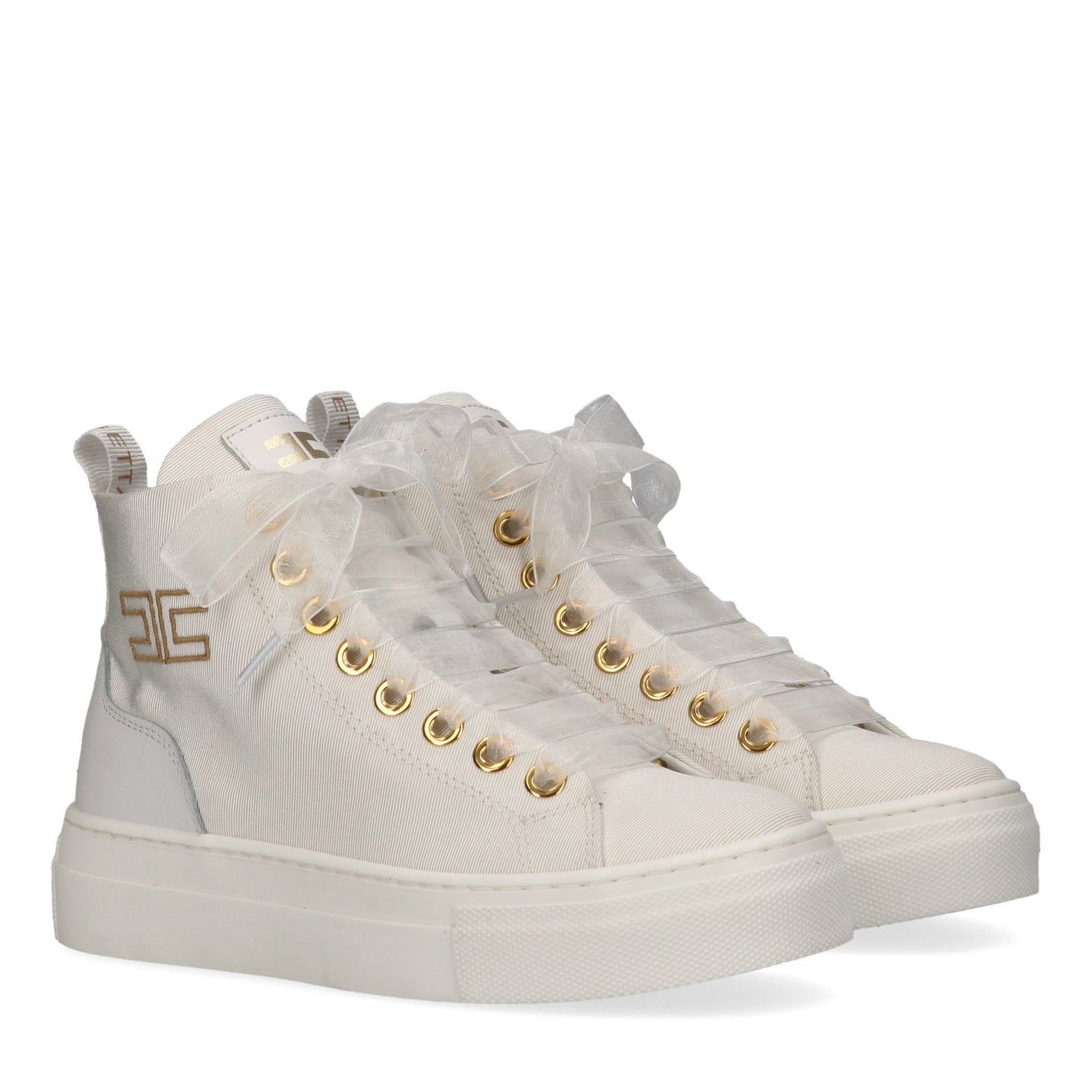 Elisabetta Franchi - High Top Lace-Up Sneaker
