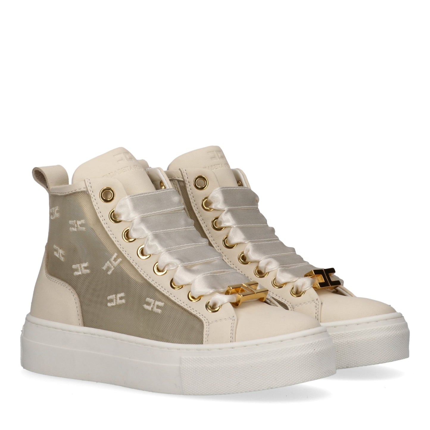 Elisabetta Franchi - High Top Lace-Up Sneaker