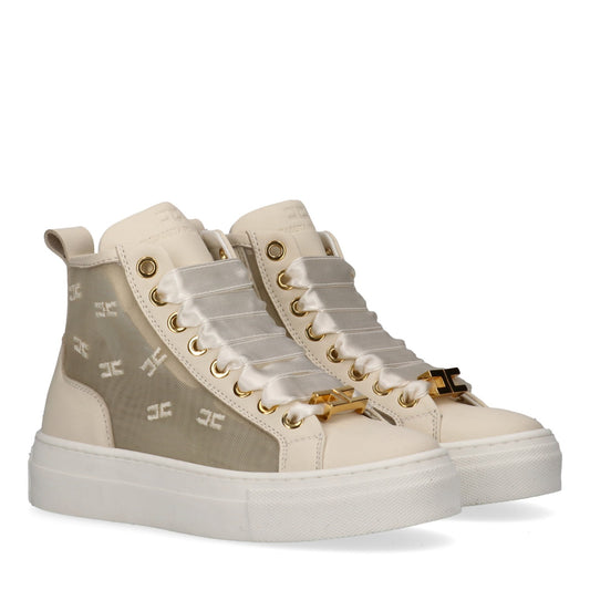 Elisabetta Franchi - High Top Lace-Up Sneaker