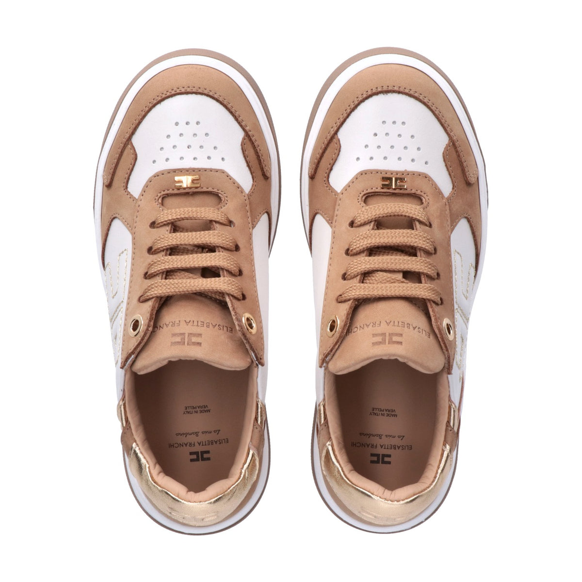 Elisabetta Franchi - Sneaker bassa allacciata bicolor