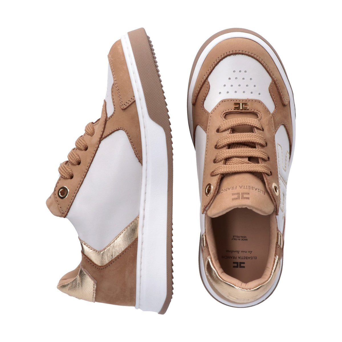 Elisabetta Franchi - Sneaker bassa allacciata bicolor