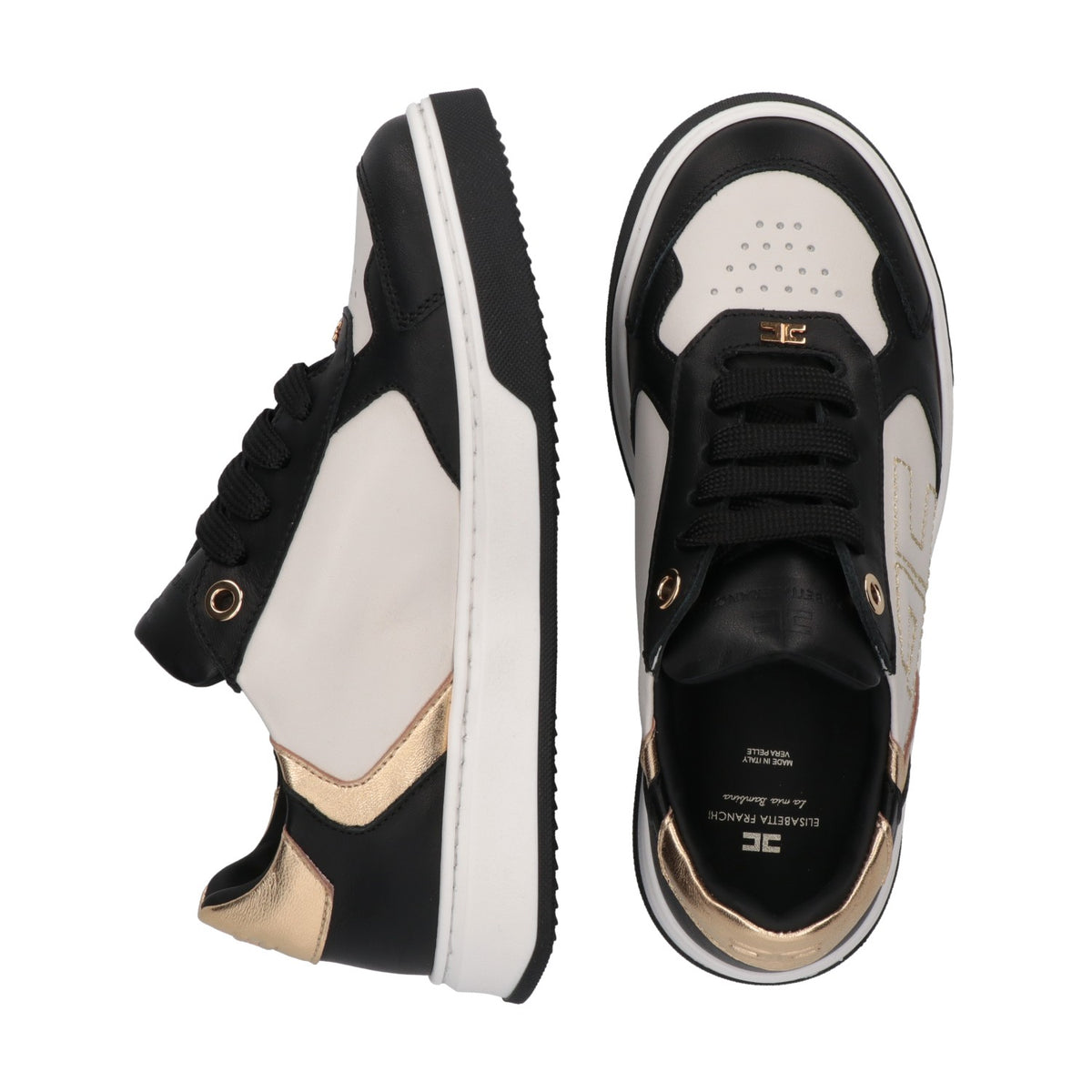 Elisabetta Franchi - Sneaker bassa allacciata bicolor