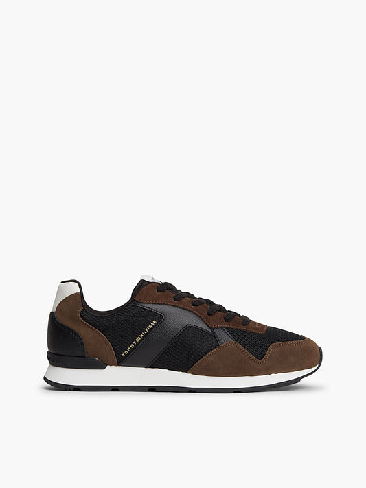 Tommy Hilfiger - Sneakers in pelle con mix di texture e logo