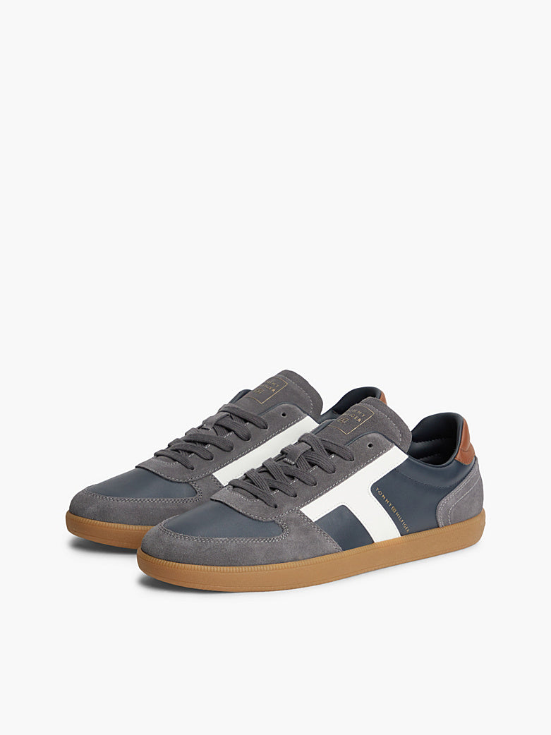Tommy Hilfiger - Sneakers TH Tribeca in pelle con mix di texture