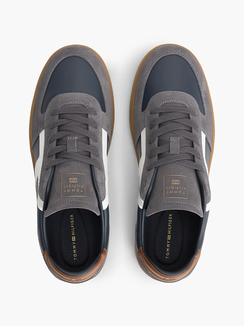 Tommy Hilfiger - Sneakers TH Tribeca in pelle con mix di texture
