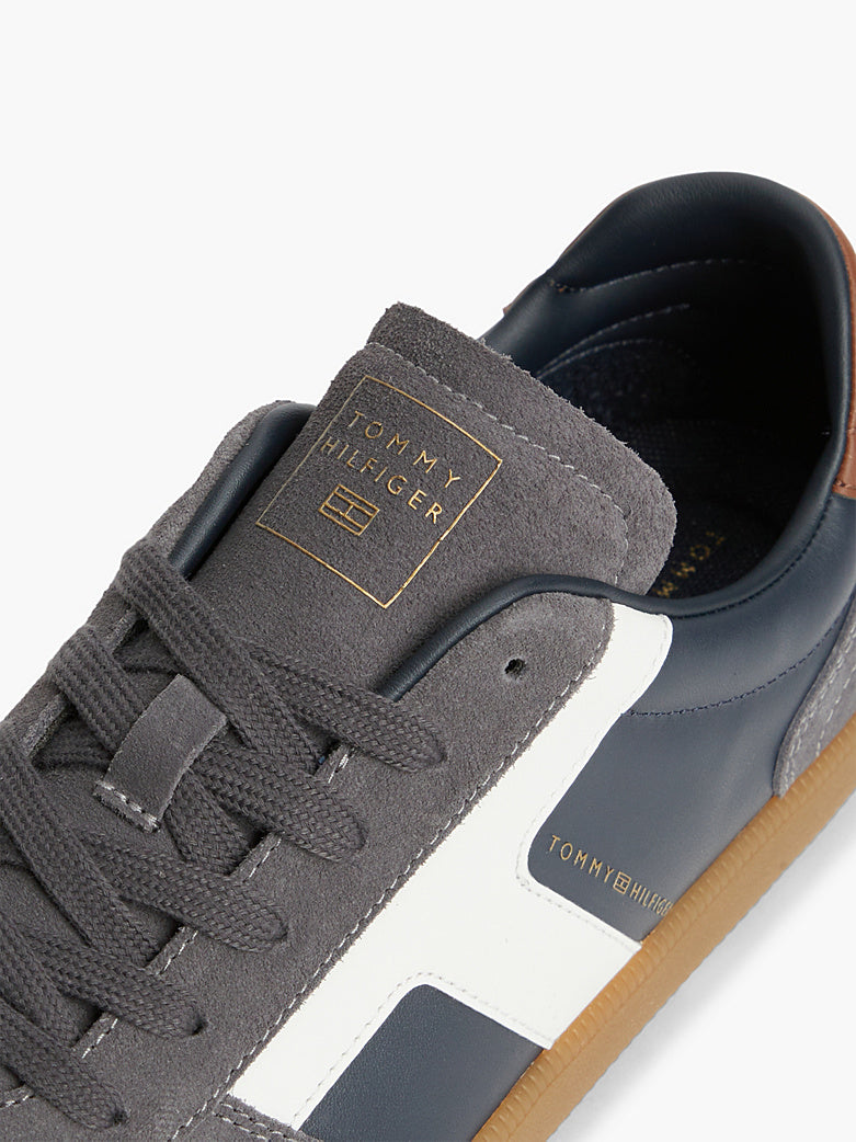 Tommy Hilfiger - Sneakers TH Tribeca in pelle con mix di texture