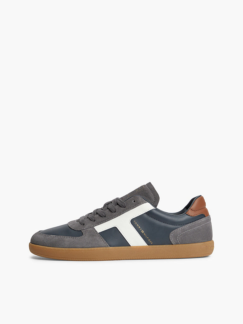 Tommy Hilfiger - Sneakers TH Tribeca in pelle con mix di texture