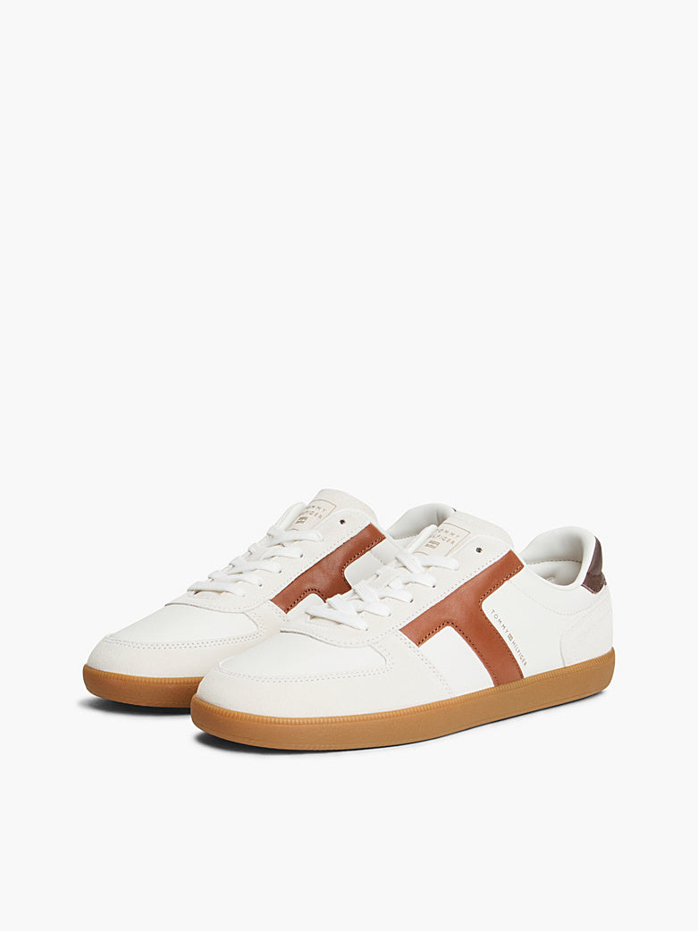 Tommy Hilfiger - Sneakers TH Tribeca in pelle con mix di texture