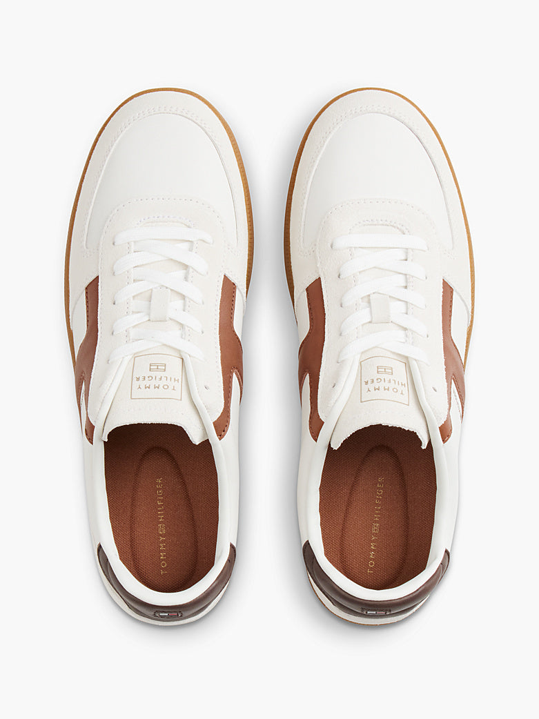 Tommy Hilfiger - Sneakers TH Tribeca in pelle con mix di texture