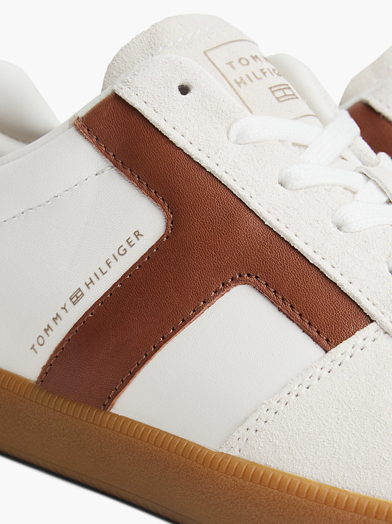 Tommy Hilfiger - Sneakers TH Tribeca in pelle con mix di texture