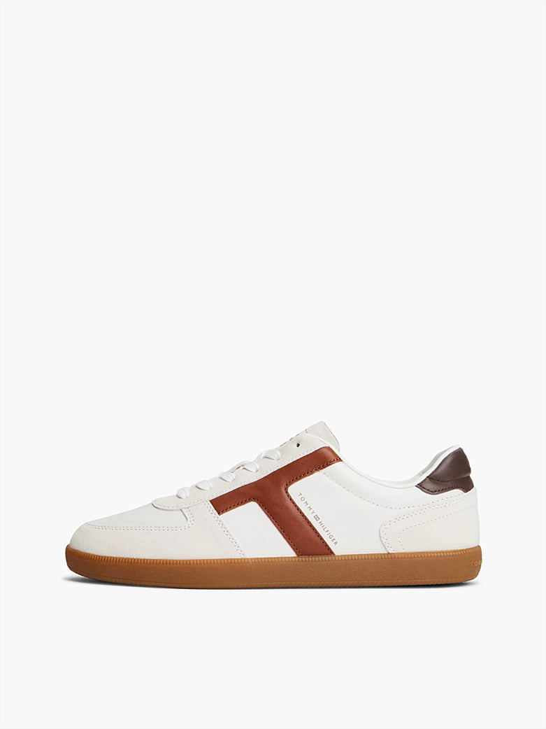 Tommy Hilfiger - Sneakers TH Tribeca in pelle con mix di texture