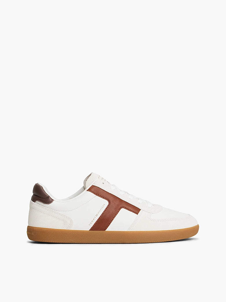 Tommy Hilfiger - Sneakers TH Tribeca in pelle con mix di texture