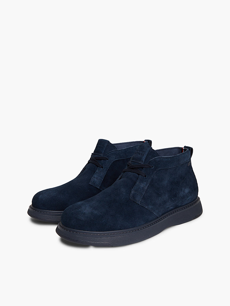Tommy Hilfiger - Polacchini chukka in camoscio con bandierina