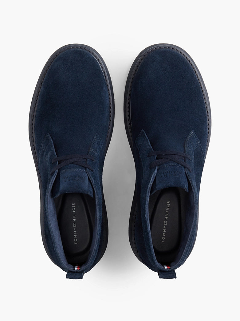 Tommy Hilfiger - Polacchini chukka in camoscio con bandierina