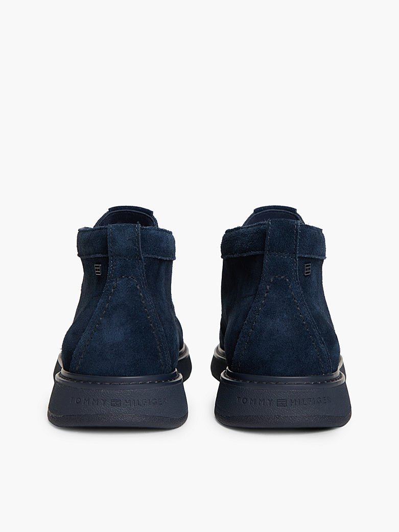 Tommy Hilfiger - Polacchini chukka in camoscio con bandierina
