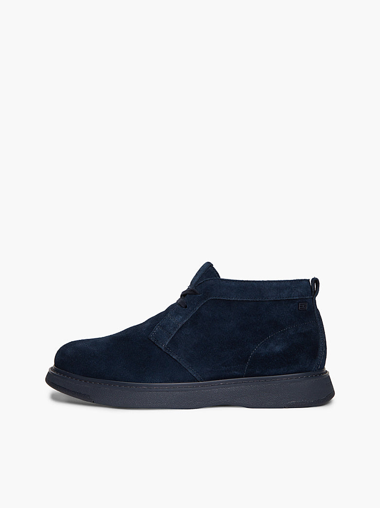 Tommy Hilfiger - Polacchini chukka in camoscio con bandierina