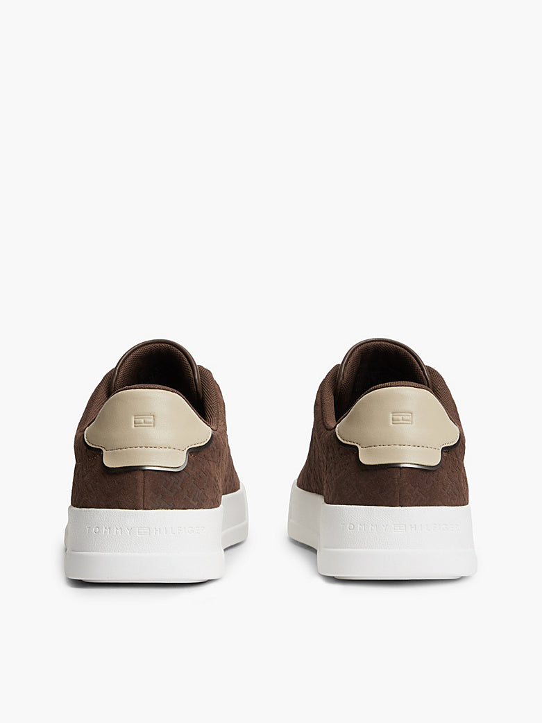 Tommy Hilfiger - Sneakers sportive in pelle con logo TH all over