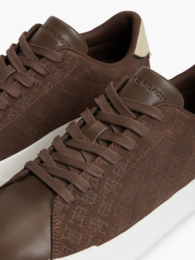 Tommy Hilfiger - Sneakers sportive in pelle con logo TH all over