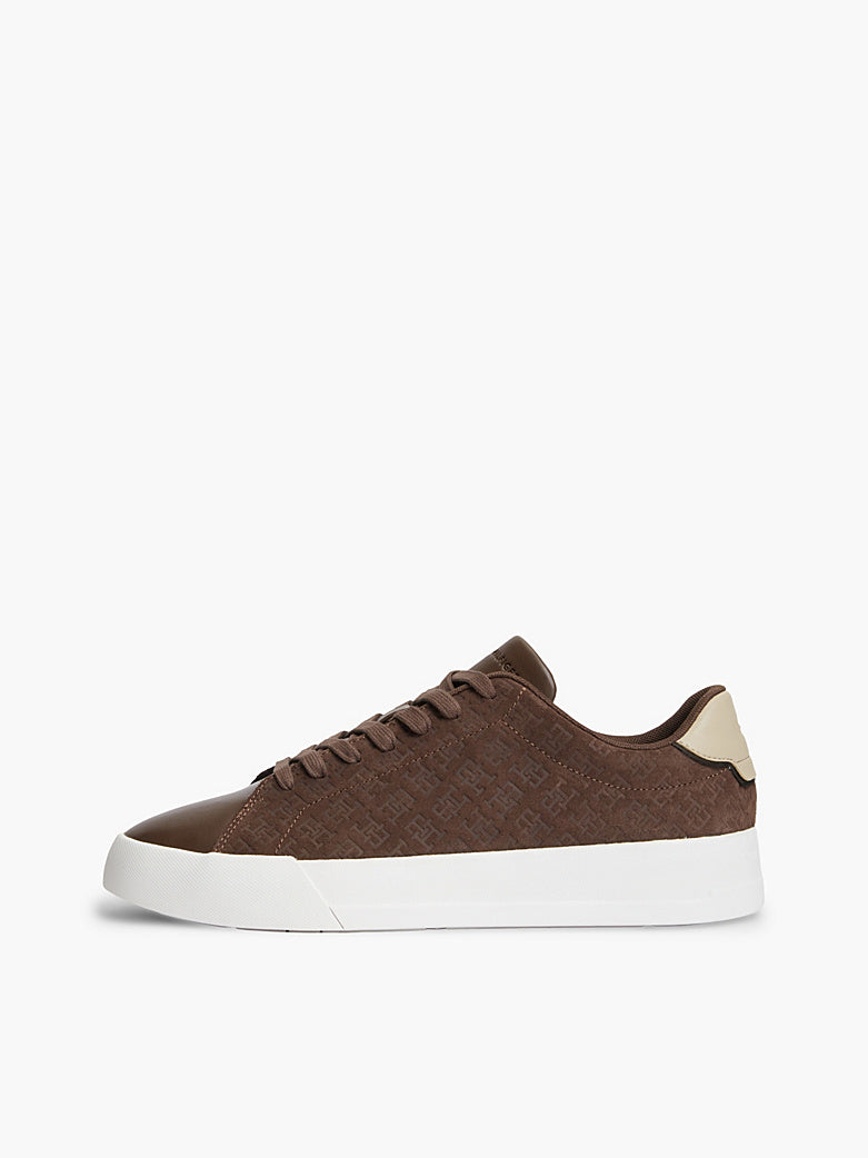 Tommy Hilfiger - Sneakers sportive in pelle con logo TH all over