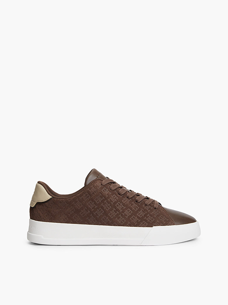 Tommy Hilfiger - Sneakers sportive in pelle con logo TH all over
