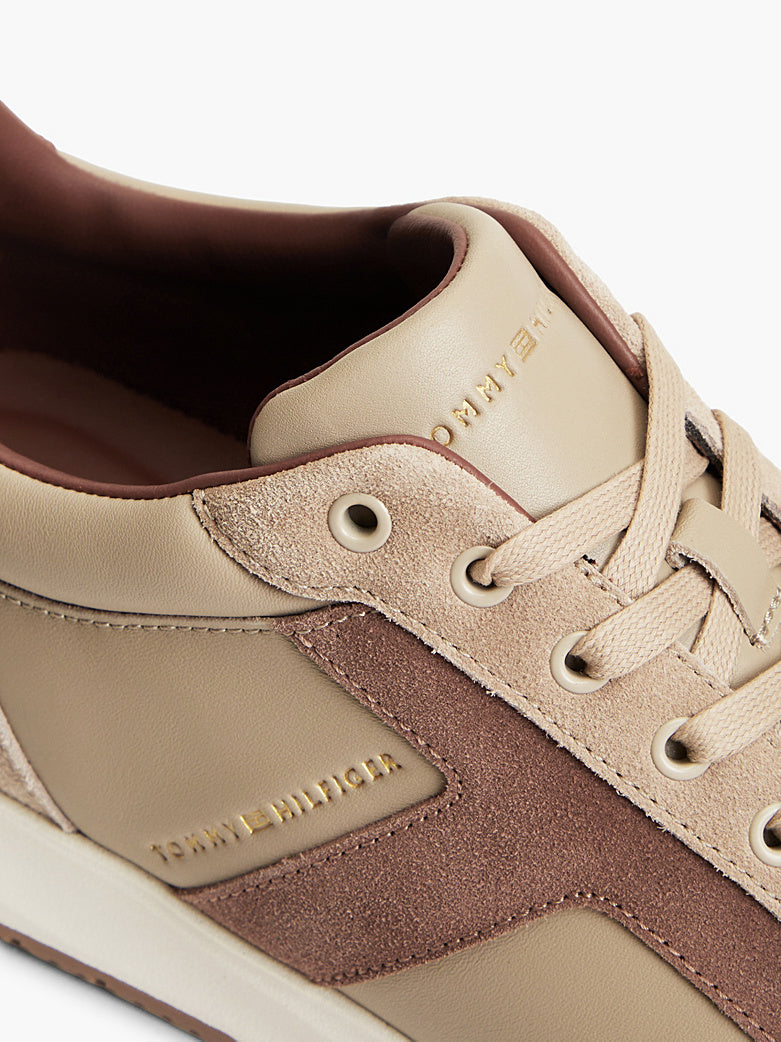 Tommy Hilfiger - Sneakers in pelle con mix di texture