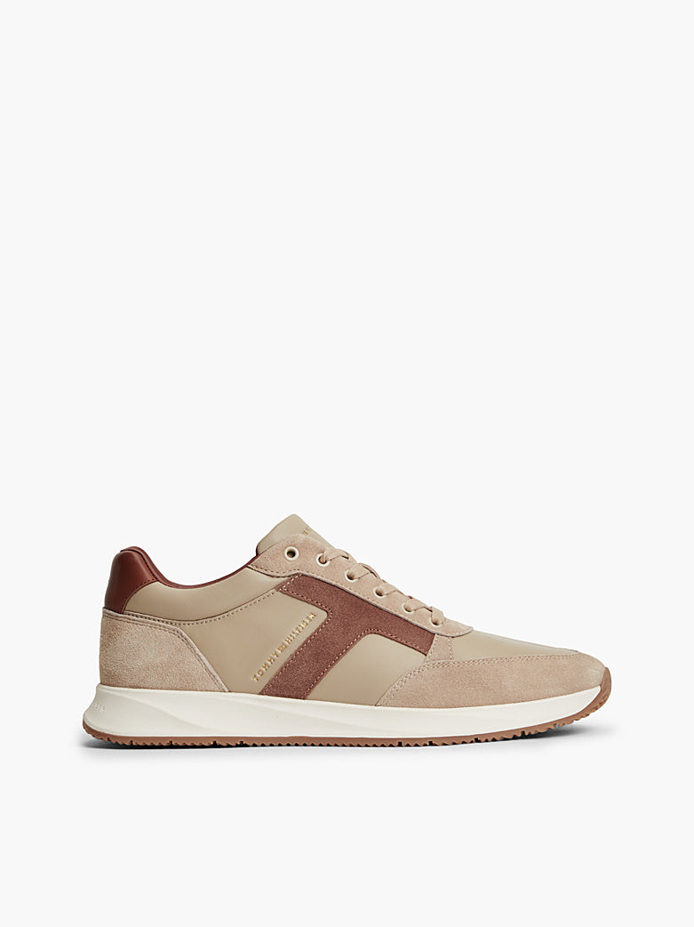 Tommy Hilfiger - Sneakers in pelle con mix di texture