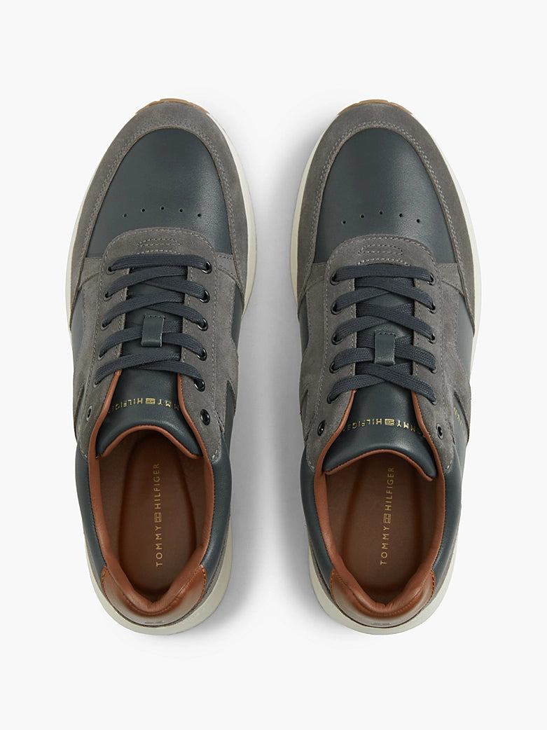 Tommy Hilfiger - Sneakers in pelle con mix di texture