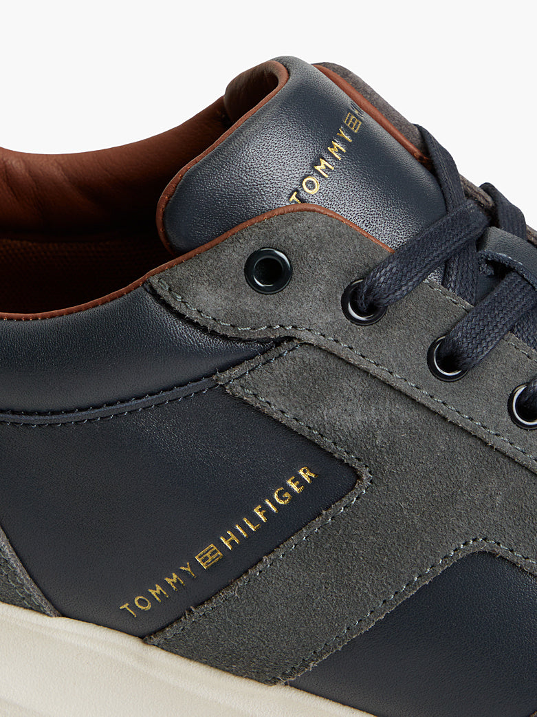 Tommy Hilfiger - Sneakers in pelle con mix di texture