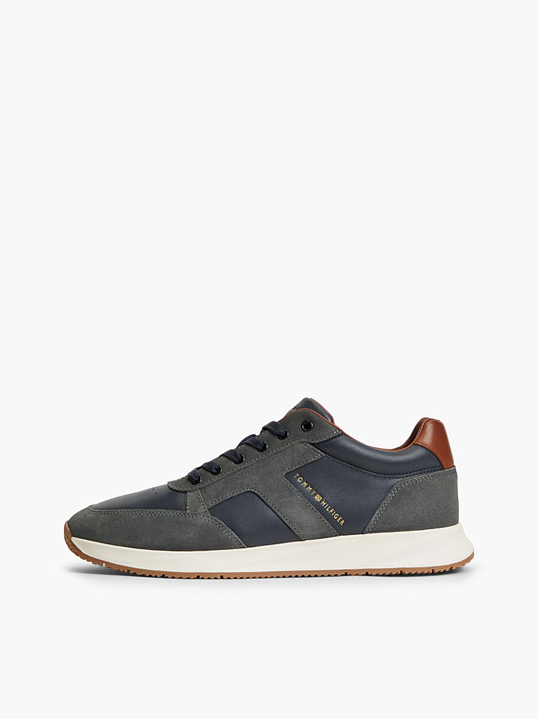 Tommy Hilfiger - Sneakers in pelle con mix di texture