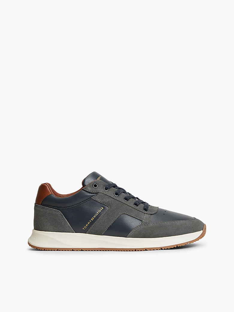 Tommy Hilfiger - Sneakers in pelle con mix di texture