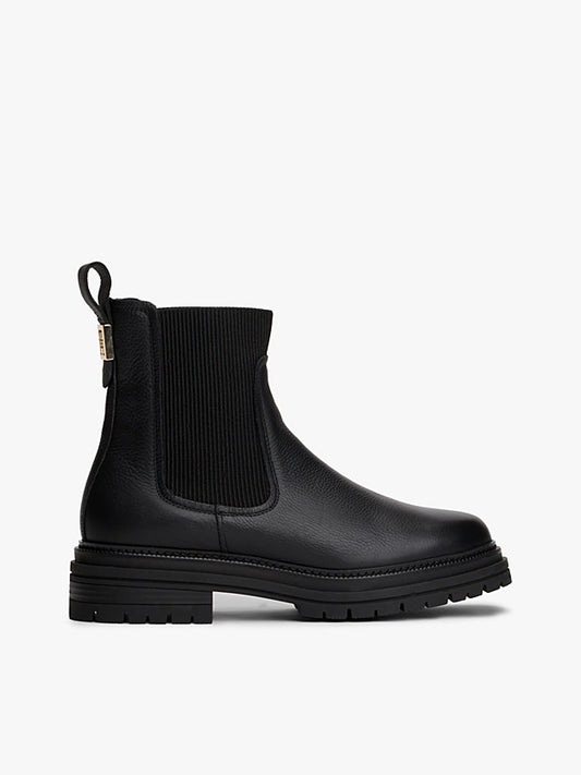 Tommy hilfiger - stivaletti Chelsea in pelle zigrinata